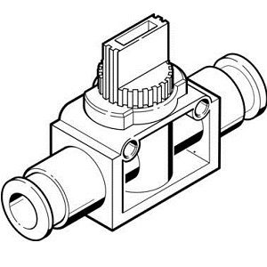 Festo Shut-off Valve HE-3-QS-6