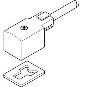 Festo Plug Socket with Cable KMV-1-24DC-2,5-LED