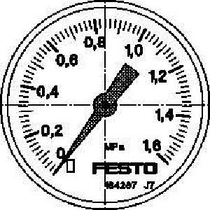 Festo Pressure Gauge MA-40-1,6-G1/8-MPA