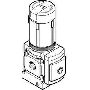 Festo Pressure Regulator MS4-LR-1/8-D6-A8