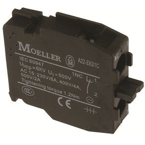 Moeller Switch Contact Block A22-EK01C