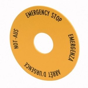 Moeller Emergency Stop Plate M22-XBK1