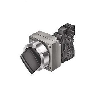 Siemens 22mm Metal Round Complete Unit Combination 3SB3601-2KA11