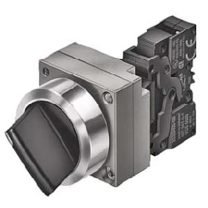 Siemens 22MM Metal Round Complete Unit Combination 3SB3601-2PA11